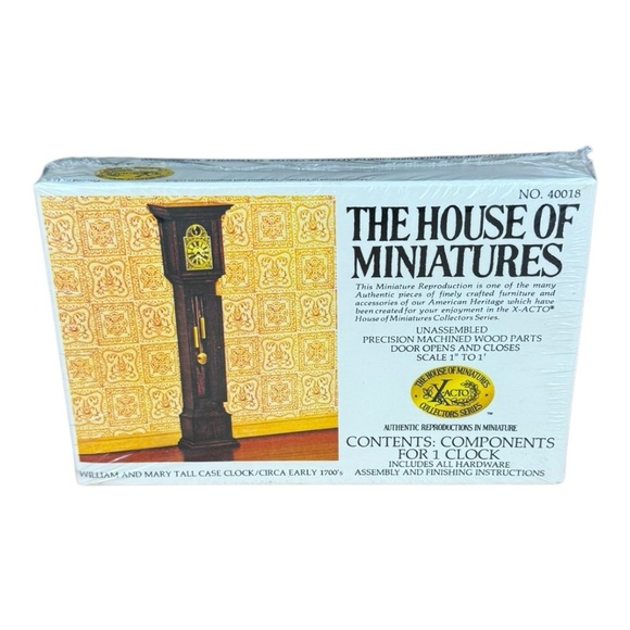 The House of Miniatures - William and Mary Tall Case Clock #40018 - Picture 3 of 6